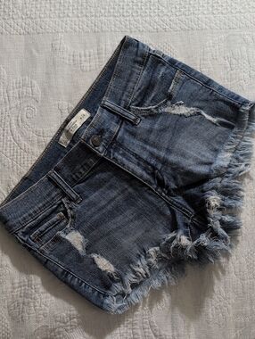 Abercrombie & Fitch Distressed Denim Shorts